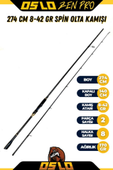 Oslo Zen Pro 274cm 8-42gr Spin Olta Kamışı