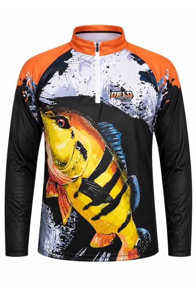 Oslo Performans Balıkçı T-Shirt Orange Fish