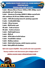 Okuma Wave Power 420cm 100-200gr Remixon Prestige 6000 
Profesyonel Surf Olta Seti