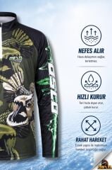 Oslo Performans Balıkçı T-Shirt Green Bear