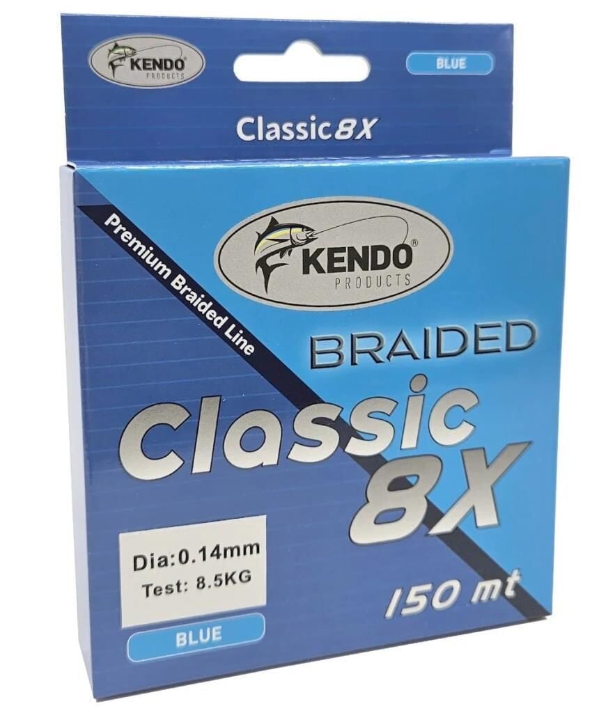 Kendo Classic 8X 150m Blue Örgü İp Misina 0.16