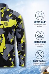 Oslo Performans Balıkçı T-Shirt Yellow Camo