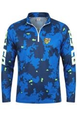 Oslo Performans Balıkçı T-Shirt Blue Camo