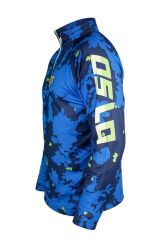 Oslo Performans Balıkçı T-Shirt Blue Camo