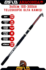 Oslo Anaconda 360cm 100-300gr Teleskopik Olta Kamışı