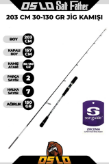 Oslo Salt Father 203cm 30-130gr Jig Kamışı