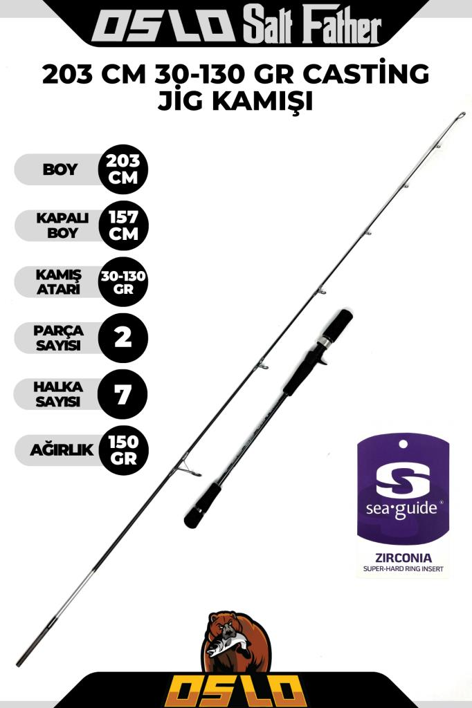 Oslo Salt Father 203cm 30-130gr Cast Jig Kamışı