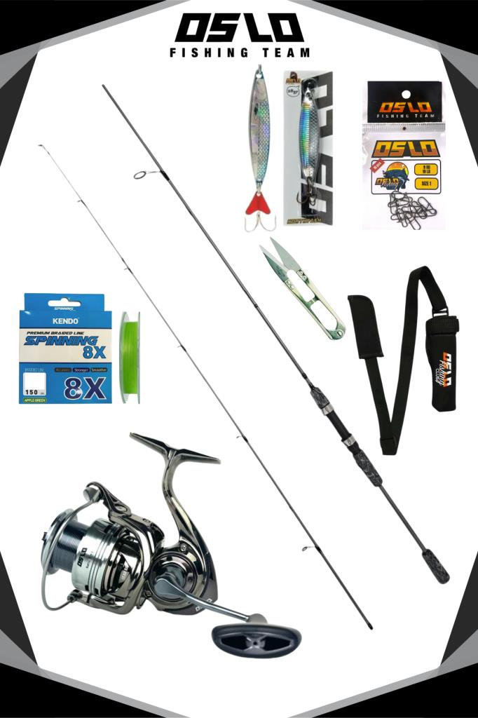 Okuma Wave Up 270cm 10-40gr Oslo Next 4000 8 Örgü Spin Olta Seti