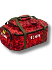 Fish Bull Kırmızı Kamuflaj Sazan Yemleme Botu Taşıma Çantası