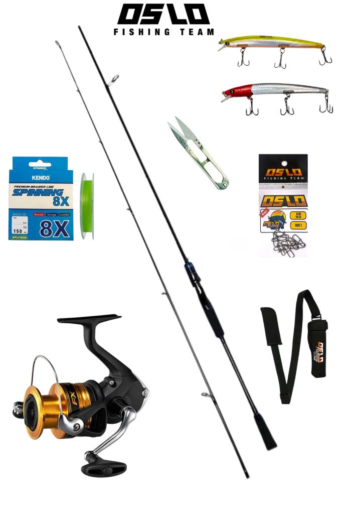 Shimano FX 4000 Oslo Legend 240cm 7-40gr 8 Örgü Karbon Spin Olta Seti