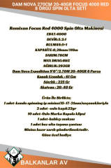 Dam Nova 270cm 20-40gr Focus 4000 RED 8 Örgü Spin Olta Seti