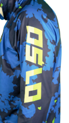 Oslo Performans Balıkçı T-Shirt Kapüşonlu Blue Camo