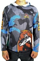 Oslo Performans Balıkçı T-Shirt Kapüşonlu Original Bear