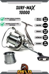 Oslo Surf Max 10000 Daiwa Shore Cast 420cm 200gr Profesyonel Surf Olta Seti
