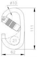 CT CELIK C/F OVAL KARABINA TRI-LOCK