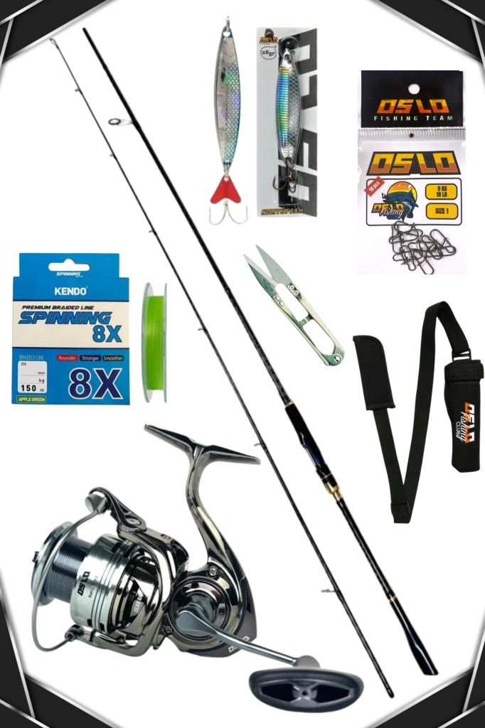 Oslo Zen Pro 274cm 8-42gr Oslo Next 4000 8 Örgü Spin Olta Seti