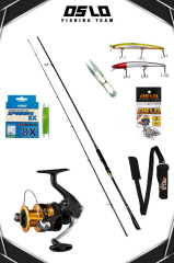 Shimano FX 4000 Oslo Zen Pro 274cm 8-42gr 8 Örgü Spin Olta Seti