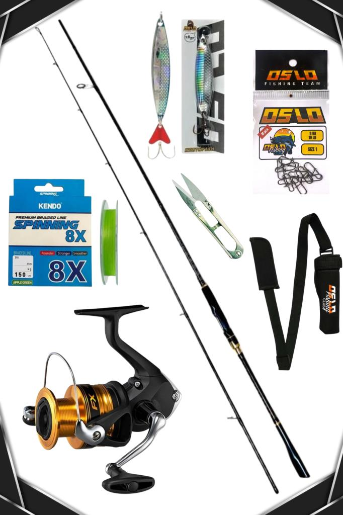 Shimano FX C3000 Oslo Zen Pro 274cm 8-42gr 8 Örgü Spin Olta Seti
