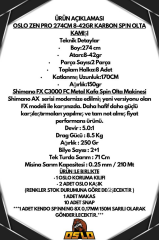 Shimano FX C3000 Oslo Zen Pro 274cm 8-42gr 8 Örgü Spin Olta Seti