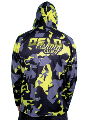Oslo Performans Balıkçı T-Shirt Kapüşonlu Yellow Camo