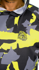 Oslo Performans Balıkçı T-Shirt Kapüşonlu Yellow Camo