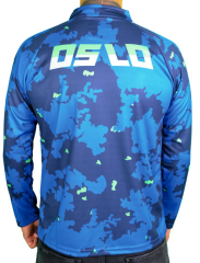 Oslo Performans Balıkçı T-Shirt Blue Camo