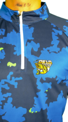 Oslo Performans Balıkçı T-Shirt Blue Camo