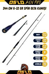 Oslo Zen Pro 244cm 6-32gr Shimano FX 4000 Spin Olta Seti