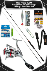 Oslo Prime 4000 Ryuji Luna 270cm 4-35gr 8 Örgü Spin Olta Seti