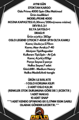 Oslo Prime 4000 Oslo Legend 270cm 7-40gr 8 Örgü Spin Olta Seti