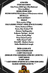 Oslo Prime 3000 Oslo Legend 240cm 7-40gr 8 Örgü Spin Olta Seti