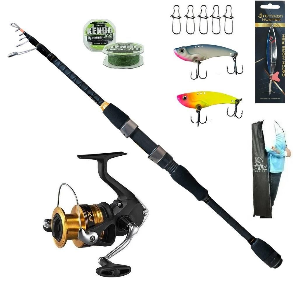 Shimano Fx C3000 Ryuji Rock Fish 2.28cm 3-16gr Tele Spin Olta Seti