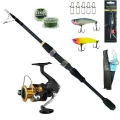 Shimano Fx C3000 Ryuji Rock Fish 2.28cm 3-16gr Tele Spin Olta Seti
