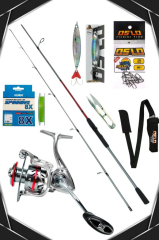 Oslo Prime 4000 Oslo Big Bass 270cm 15-40gr 8 Örgü Spin Olta Seti