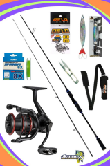 Okuma Ceymar HD CHD 2500A Oslo Legend 240cm 7-40gr 8 Örgü Spin Olta Seti