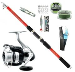 Daiwa Sweepfire 300cm 20-60 gr Daiwa StrikeForce 4000 Tele Spin Olta Takımı Seti