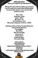 Oslo Master Telespin 270cm 14-42gr Shimano FX 4000 8 Örgü Spin Olta Seti