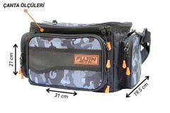 Fujin Black Camo Helper Bag - Balıkçı Çantası