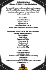 Shimano FX C3000 Oslo Master Telespin 240cm 7-35gr 8 Örgü Spin Olta Seti