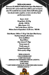 Shimano FX 4000 Oslo Master Telespin 240cm 7-35gr 8 Örgü Spin Olta Seti