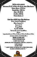 Oslo Next 4000 Shimano FX XT 270cm 10-30gr 8X Spin Olta Seti