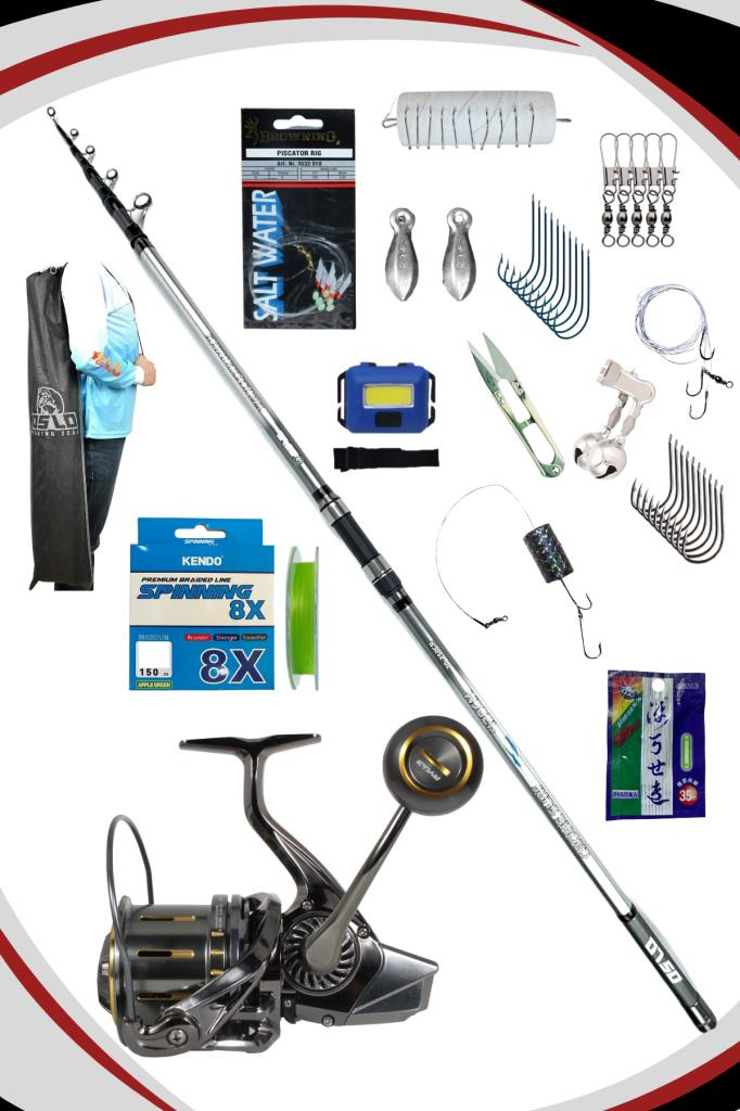 Oslo Crome Surf 420cm 70-250gr Ryuji Momentum 10000 Silver UV 8X Uzak Atış Surf Olta Seti