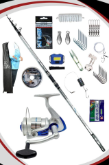 Oslo Crome Surf 420cm 70-250gr Kendo Azzurro 6500 Tam Takım Surf Olta Seti