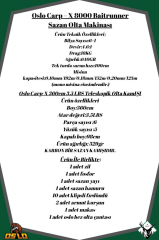 Oslo Carp-x 8000 Oslo Carp-x 360cm 3,5LBS Sazan Olta Seti