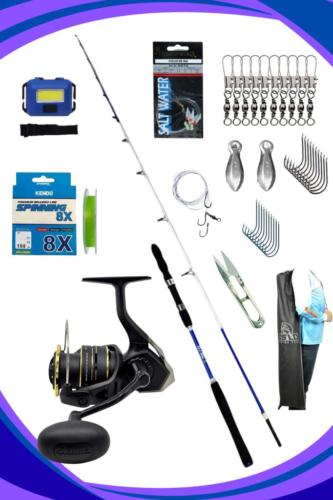 Oslo Viking 180cm 30-180gr Okuma Altera 4000 Tekne Olta Seti