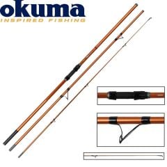 Okuma Trio Rex Surf 420cm 120-250 gr 3 Parça Surf Kamışı