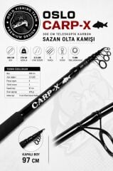 Oslo Carp-X 300cm 3.5 LBS Teleskopik Karbon Sazan Olta Kamışı