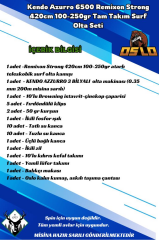 Kendo Azurro 6500 Remixon Strong 420cm 100-250gr Tam Takım Surf Olta Seti