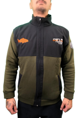 Oslo Fisherman Balık Nakışlı Fermuarlı Sweatshirt