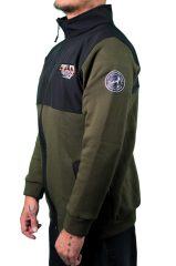 Oslo Fisherman Balık Nakışlı Fermuarlı Sweatshirt